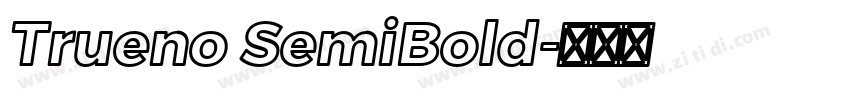 Trueno SemiBold字体转换